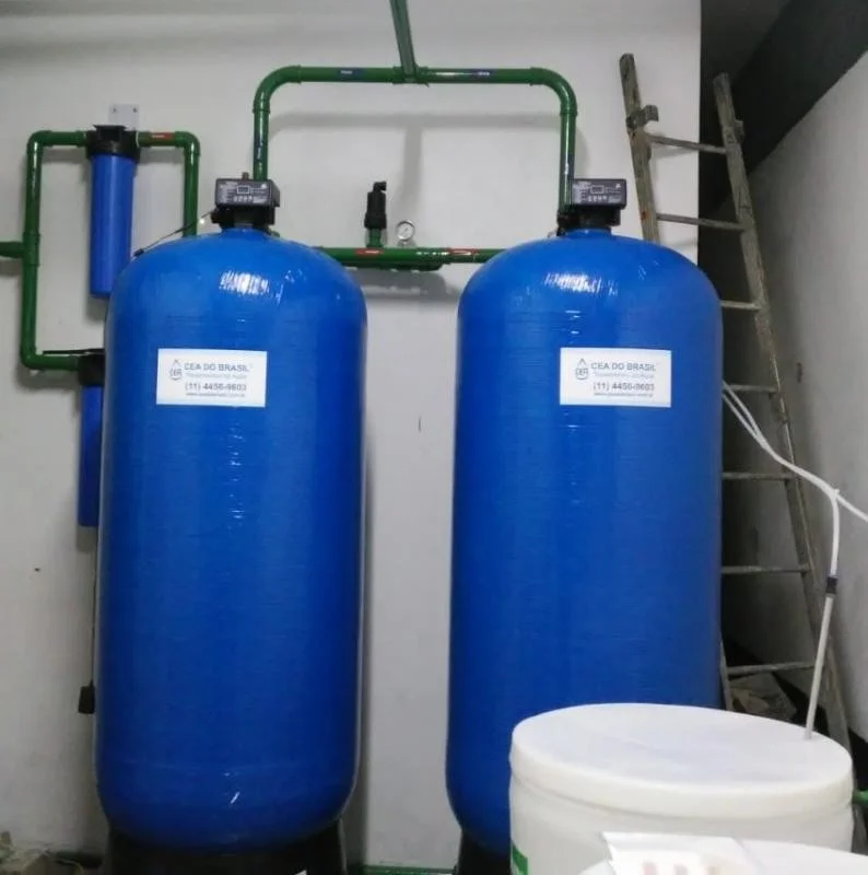 Desmineralização de água para caldeiras