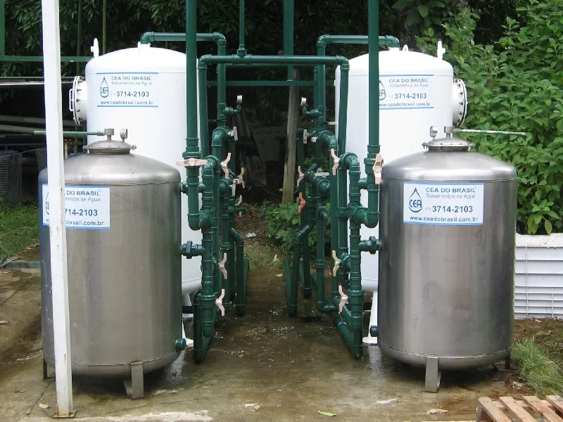 Estação de tratamento de água compacta